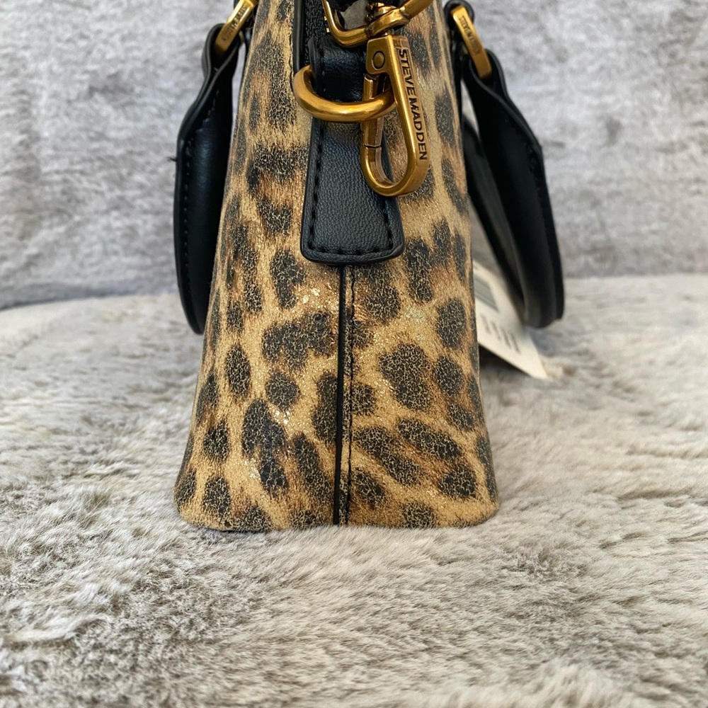 Steve Madden Smyth leopard Animal Print Satchel bag - Picture 10 of 16